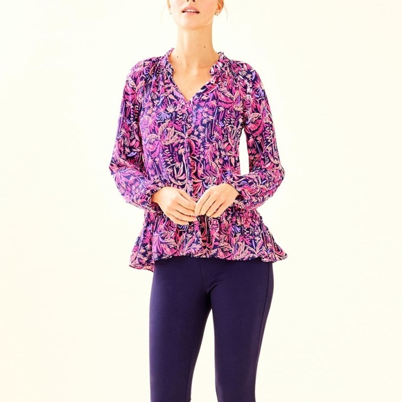 Lilly Pulitzer Tops Lilly Pulitzer Savannah Top Poshmark